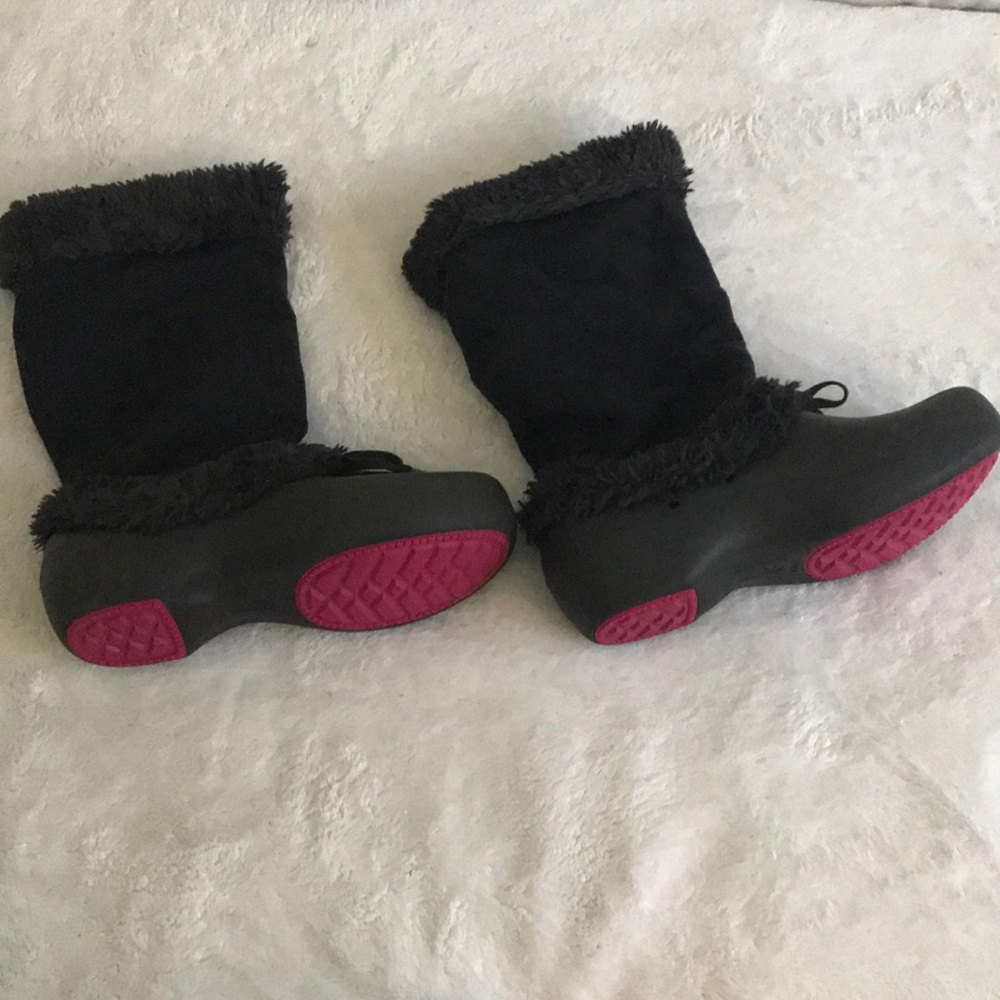 Croc winter furry boot